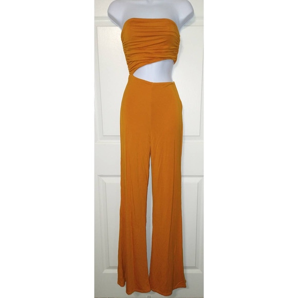 House of Harlow 1960 x Sofia Richie Sosa Jumpsuit in Rich Orange Size XS - Picture 4 of 15